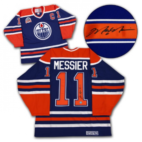 Mark Messier Edmonton Oilers Autographed 1990 Stanley Cup Retro CCM Jersey  - NHL Auctions